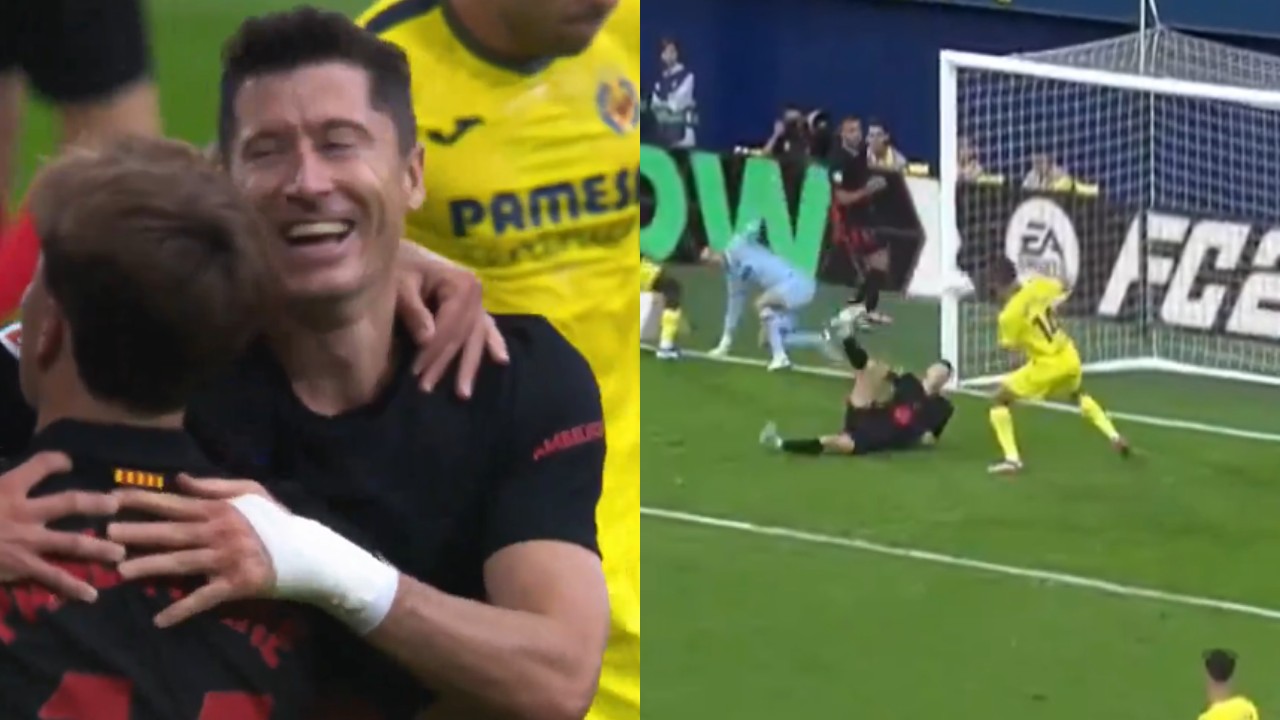 Robert Lewandowski gol przewrotką wideo
