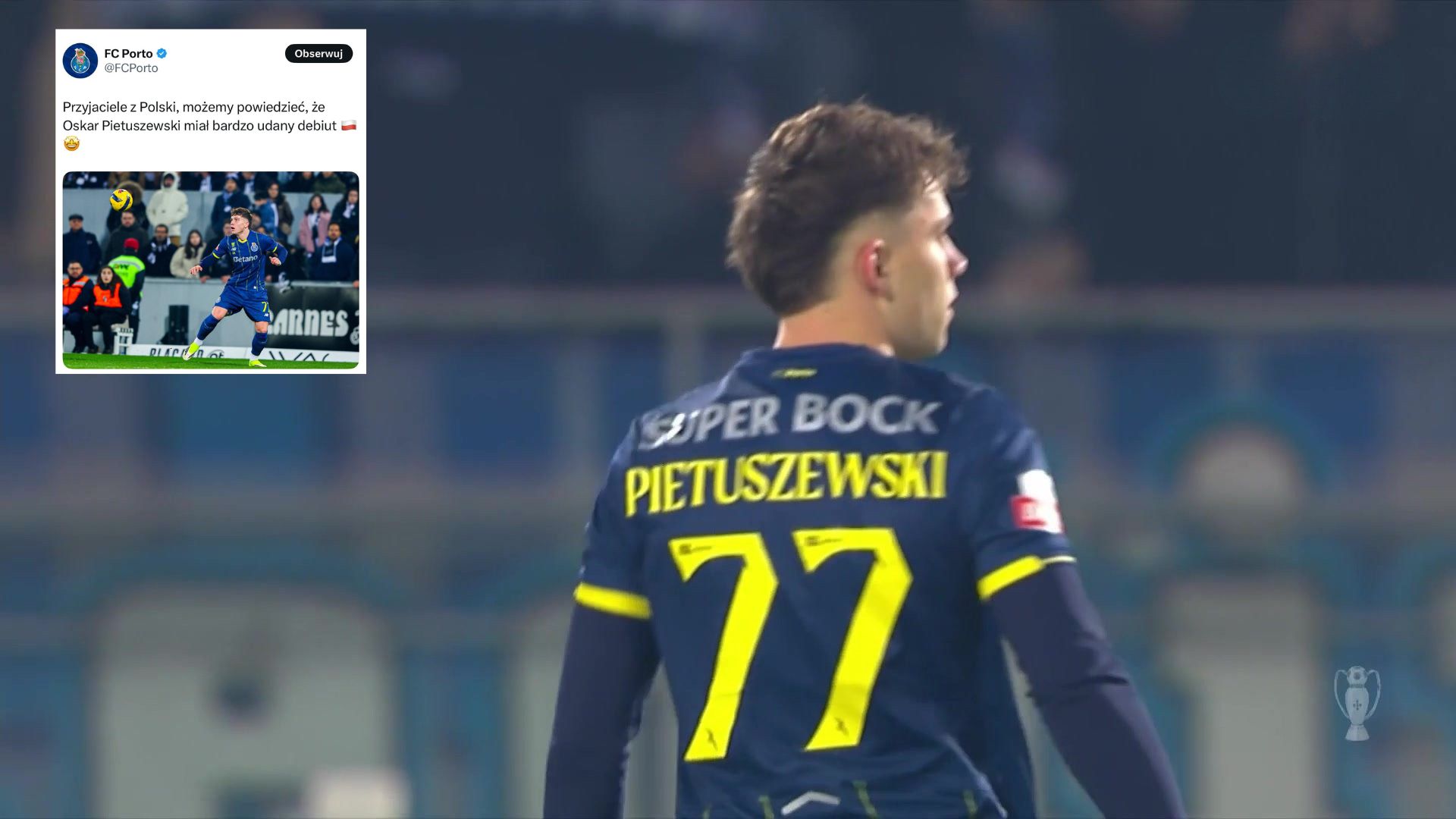 Oskar Pietuszewski debiut w FC Porto