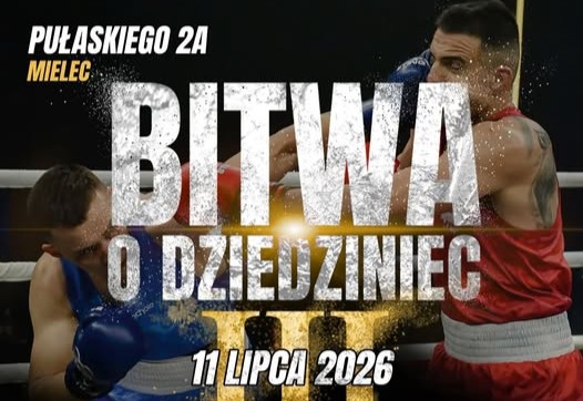 Plakat gali bokserskiej Bitwa o Dziedziniec 3