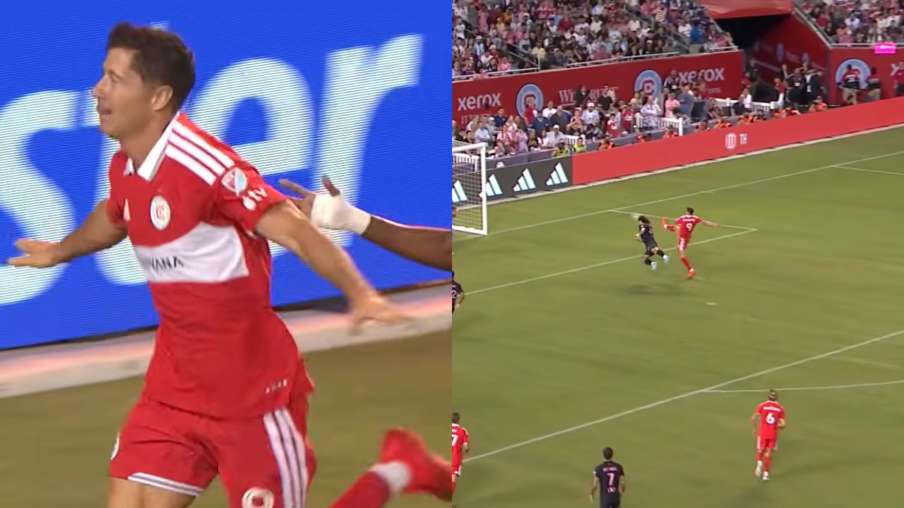 Robert Lewandowski gol Chicago Fire Inter Miami